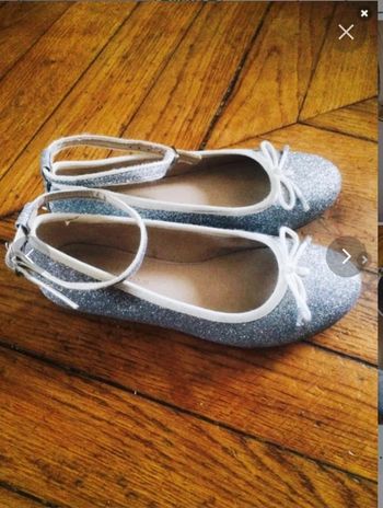 NEuves! Superbes ballerines grise pailletés ZARA T33