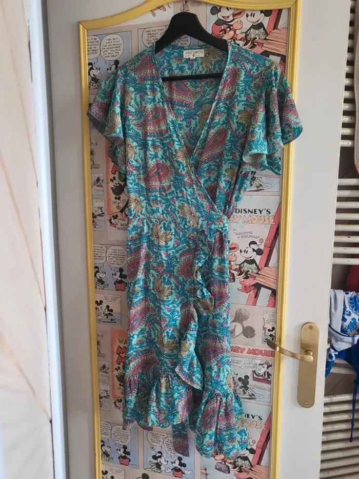 Robe cache-coeur style bohème s/m Laraethnics