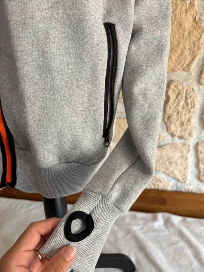 Veste zippée à capuche Geographical Norway Sport grise XL - photo numéro 4