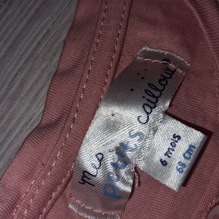 T-shirt manches longues 6 mois rose - photo numéro 3