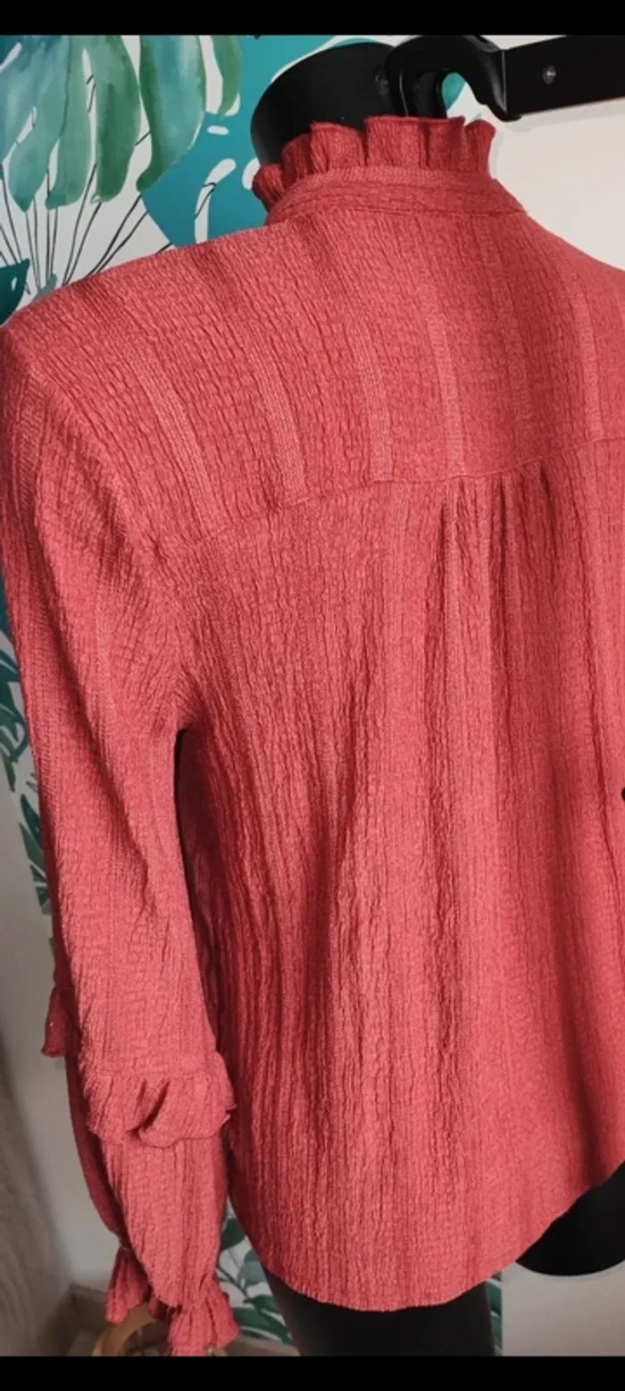 Blouse fluide terra cota taille 36/38 - photo numéro 7