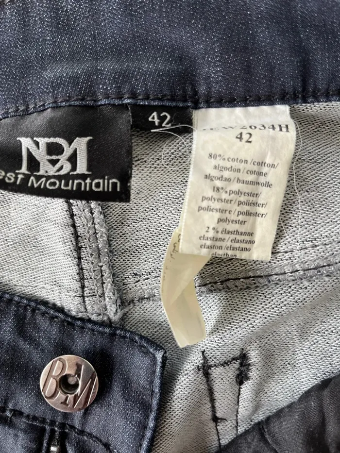 Jeans homme slim Best Mountain bleu brut taille 42 - photo numéro 11