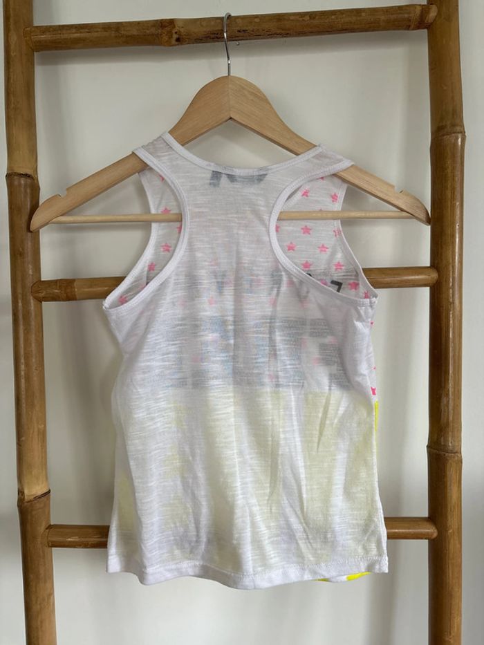 débardeur blanc rose jaune taille 10 ans - photo numéro 6