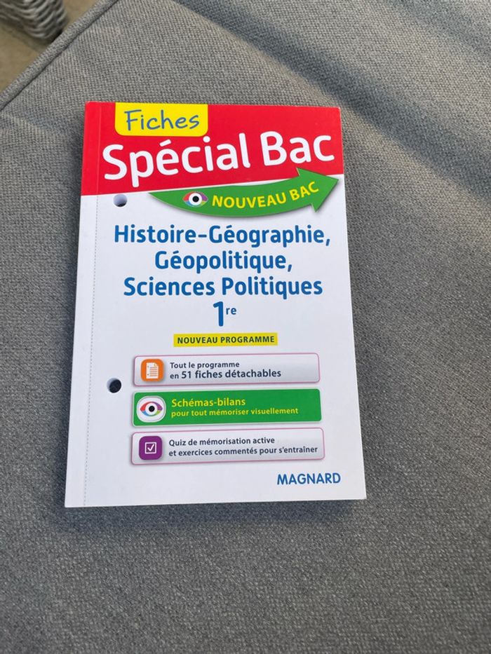 Fiches spécial bac hggsp histoire géo 1 première