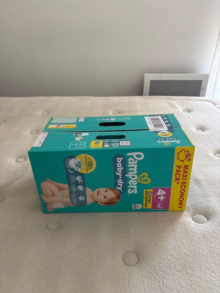 98 couches Pampers baby dry taille 4+ - photo numéro 3