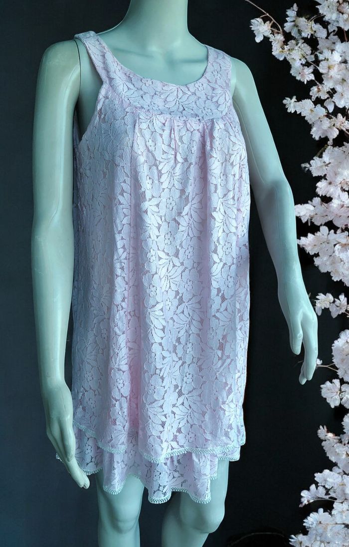 PATTY MOON - ROBE OU TUNIQUE FEMME BOHÈME CHIC DÉTAILS VOLANTS & GUIPURE M/L - photo numéro 7