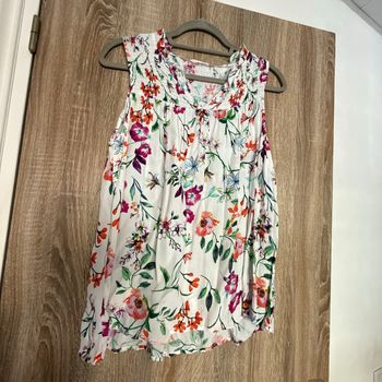 Débardeur fleuris cache cache femme