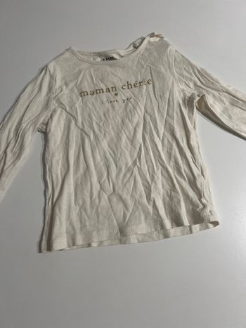 T shirt manche longue kiabi 18 mois