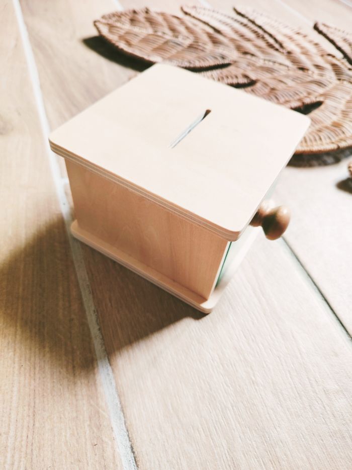 🔴 Boîte de notion de permanence en bois avec jetons à insérer - photo numéro 3