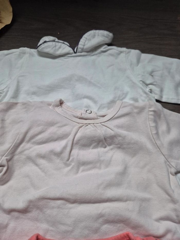 Lot de 4 t-shirts manches longues 9 mois - photo numéro 4