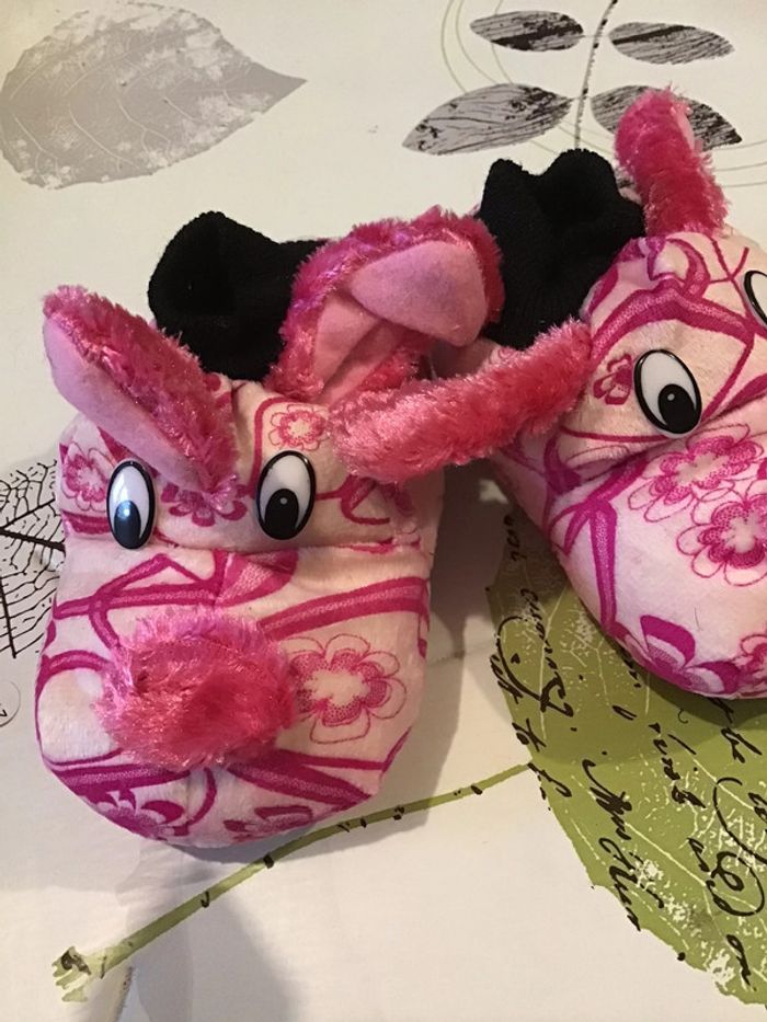 Chaussons fille rose et blanc taille 25-25 - photo numéro 3