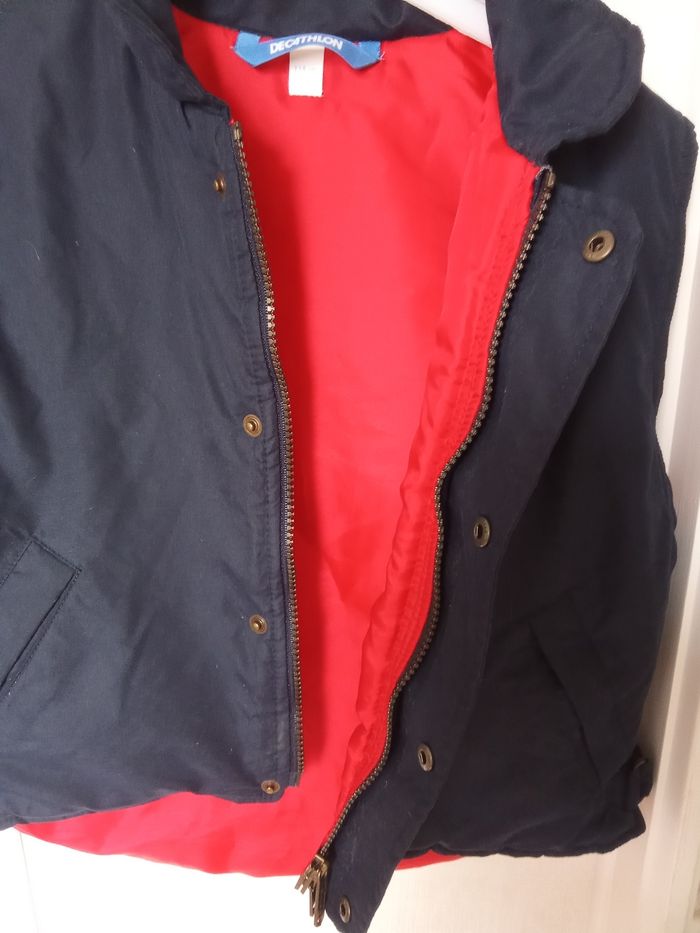 Veste sans manche équitation marine, rouge Decathlon 6 ans, sport, mixte, cheval - photo numéro 3