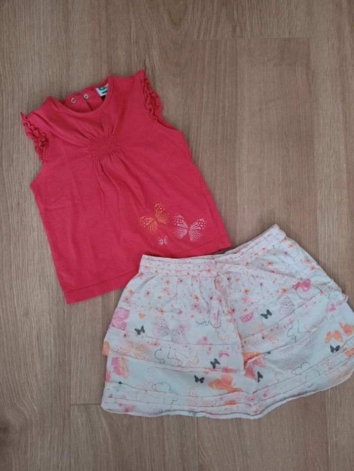 Tenue fille Vertbaudet 18 mois