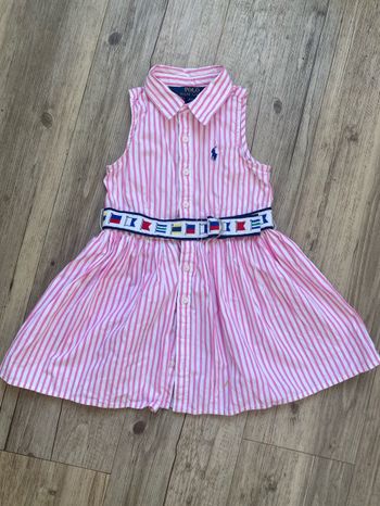 Robe rose avec ceinture Ralph Lauren 2 ans