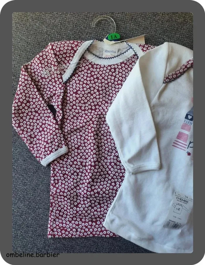 Lot de 2 tee-shirts Absorba 1 an - photo numéro 3