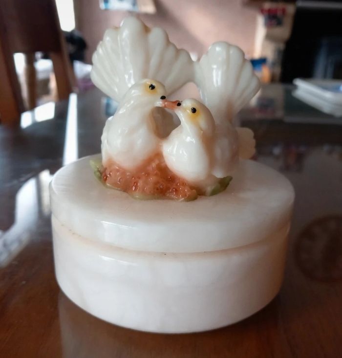 Bonbonnière avec 2 colombes - photo numéro 2