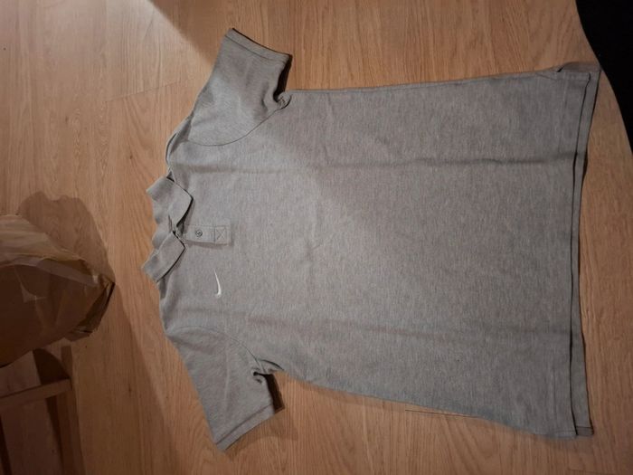 Polo nike gris claire manche courte homme - photo numéro 3