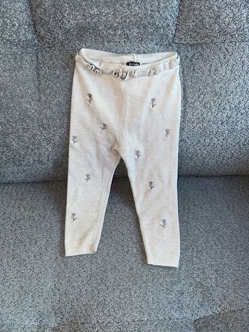 Legging chaud motif fleurs Kiabi