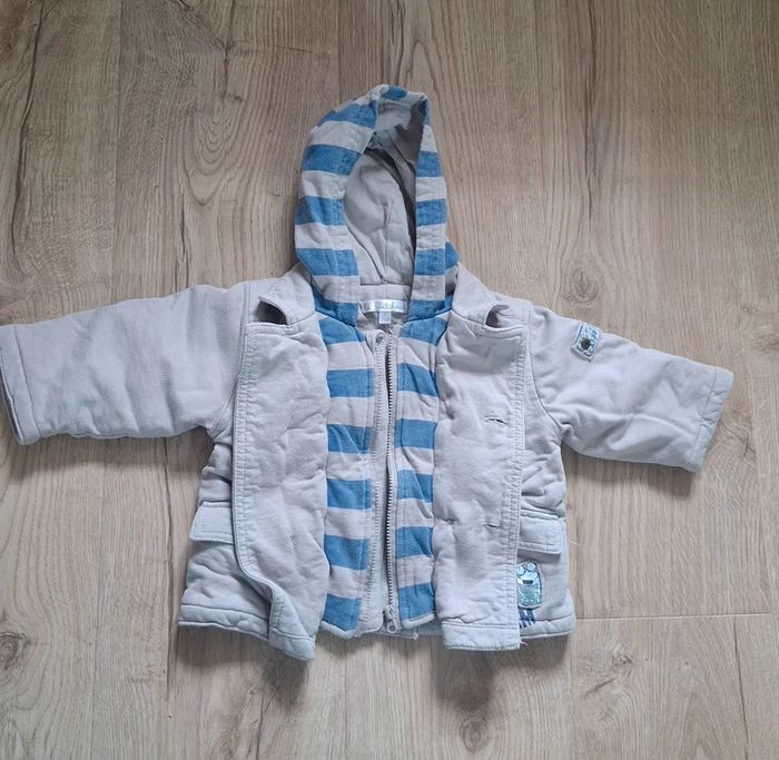 Manteau doublé 6mois TBE Kiabi - photo numéro 5