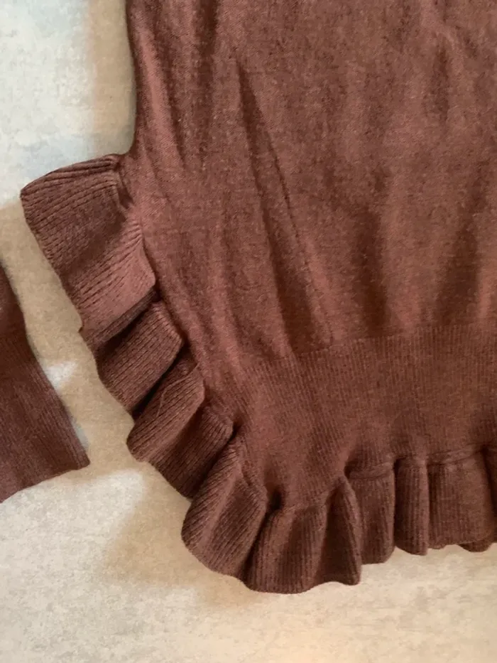 Pull original marron Rinascimento taille S - photo numéro 2