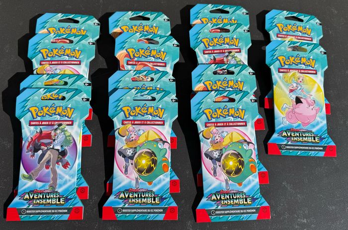 Lot De 14 Boosters Pokémon EV09 Aventures Ensemble Sous Blister FR