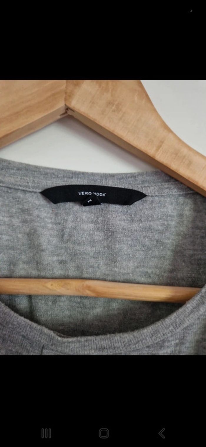 Tee shirt gris vero moda - photo numéro 3