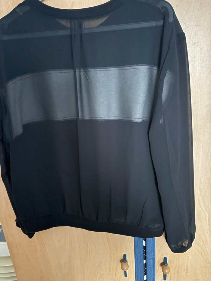 Tunique forme pull H&M voile noir - photo numéro 3
