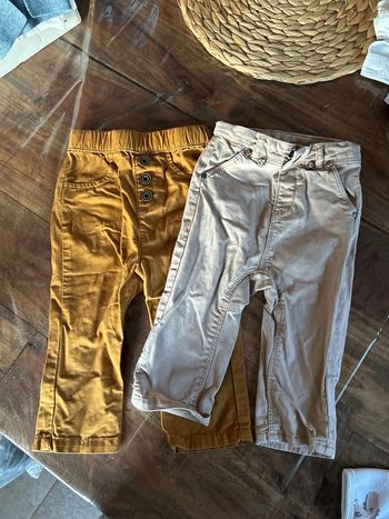 Lots de 2 pantalons style chino