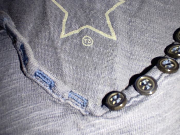 Tee Shirt bleu avec décoration étoiles - Cache Cache - photo numéro 4