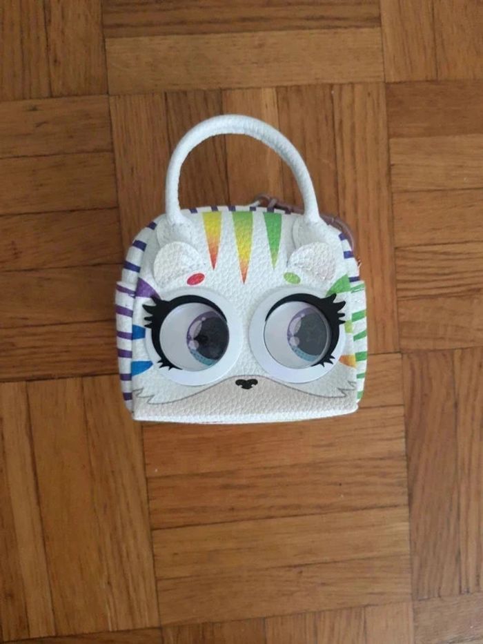 Porte monnaie purse pets blanc arc en ciel - photo numéro 2