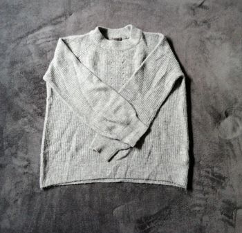 Pull en laine gris