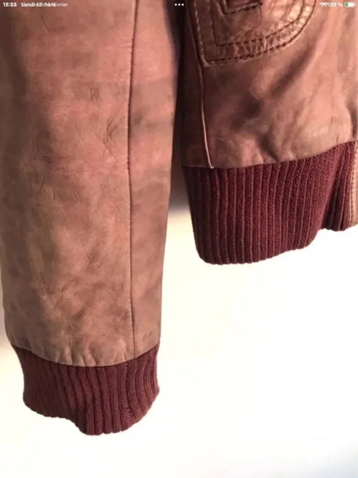 Veste en cuir Bershka taille 40 - photo numéro 7