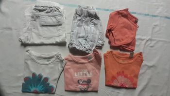 Lot de 3 tee shirts 1 pantalon léger, 1 short et 1 bolero