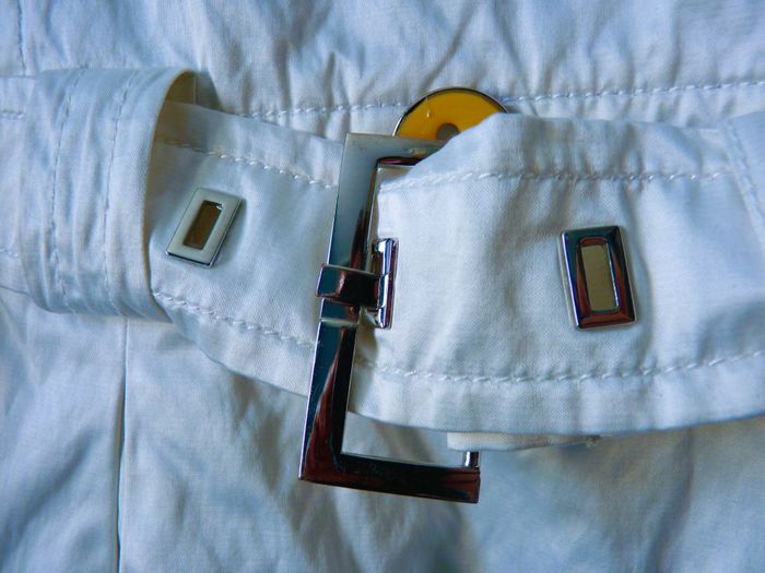 Manteau Trench Femme Pause Café 40 L veste blanc TBE - photo numéro 6