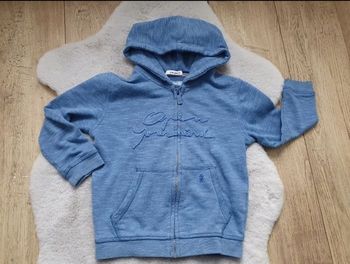Gilet zippé à capuche bleu Okaïdi 4 ans