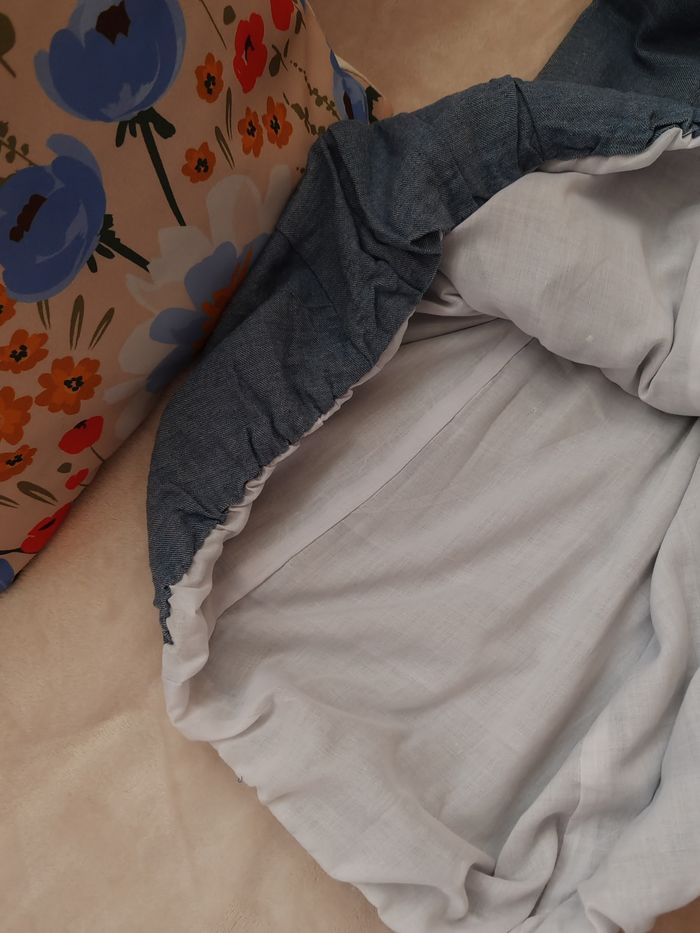 Robe jean bi matiere - photo numéro 5