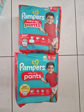 52 pants taille 8 pampers