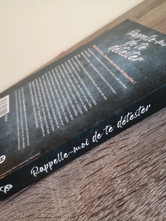 Livre broché romance Rappelle moi de te détester de Victoria Arabadzic - photo numéro 4