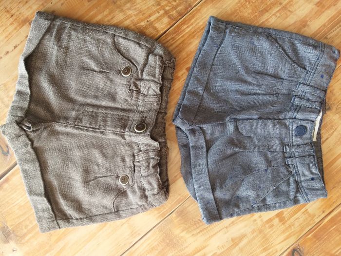 Lot 2 shorts Chino fille 3 ans