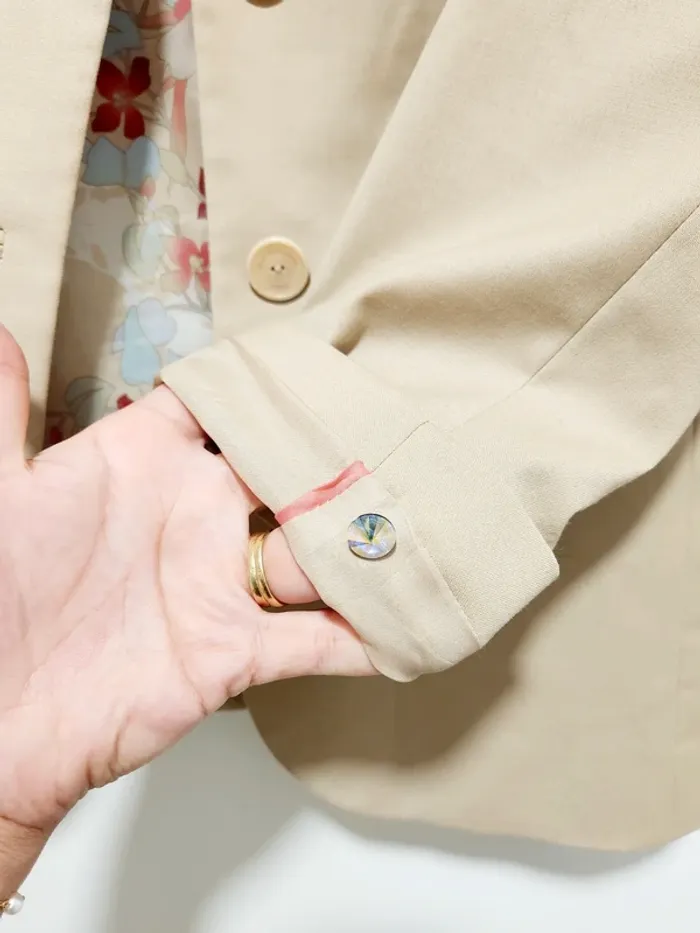 Blazer beige un jour ailleurs 34 - photo numéro 5