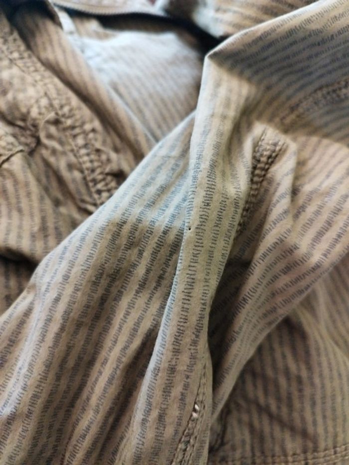 Veste blazer rayures marron vintage y2k M/38 - photo numéro 14