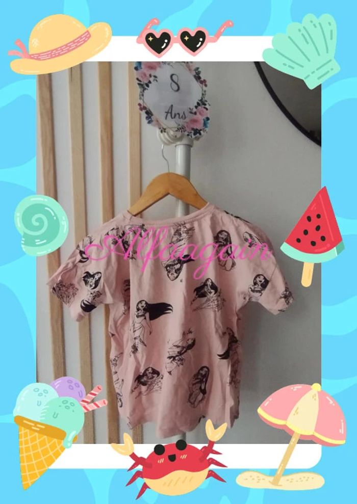 T-shirt Disney Pocahontas réserve 8ans neuf - photo numéro 3