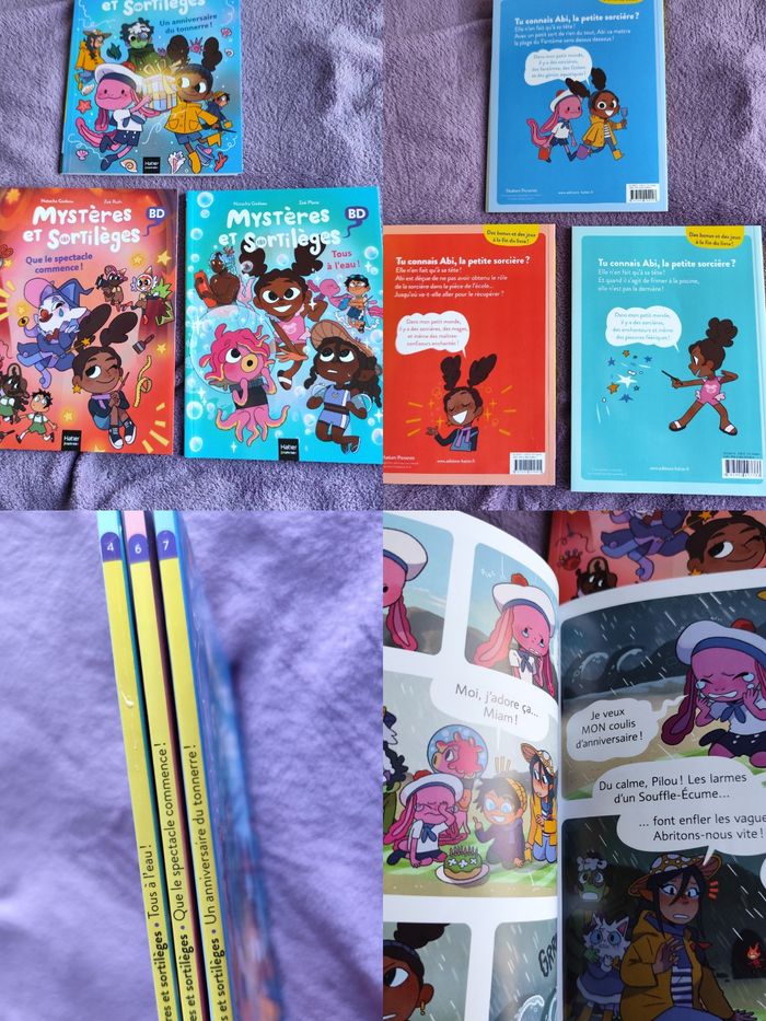 lot de 3 bandes dessinées Mystères et Sortilèges premieres lectures cp ce1 natacha godeau