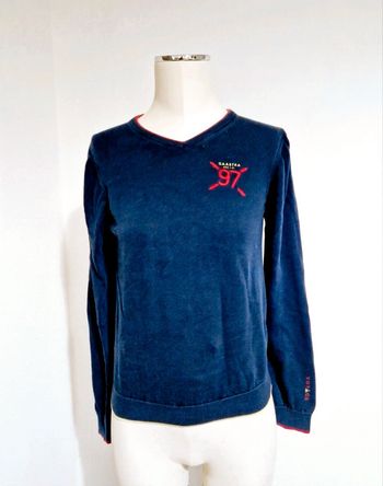 Pull bleu marine col v - 164 - gaastra