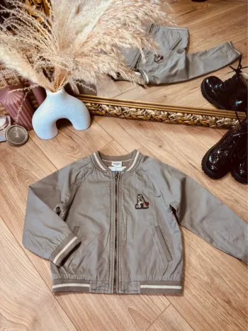 Taille 3 ans veste demi-saison fille TAO kaki 🩷
