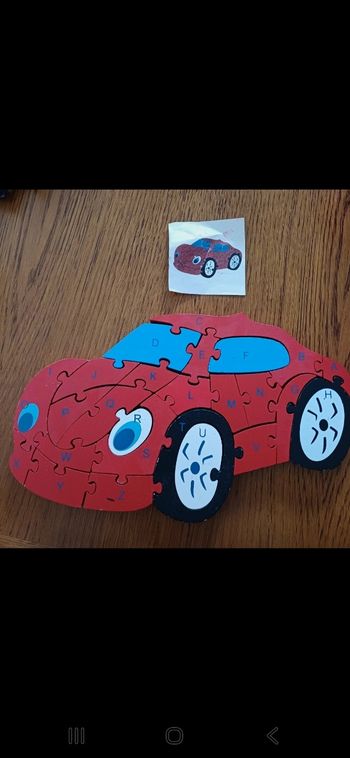 Puzzle voiture en bois