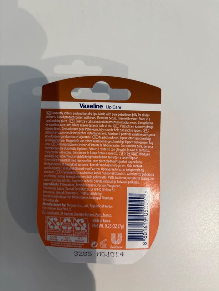 Vaseline Lip Care – Beurre de cacao Baume à lèvres en pot – 7 g – Neuf - photo numéro 2