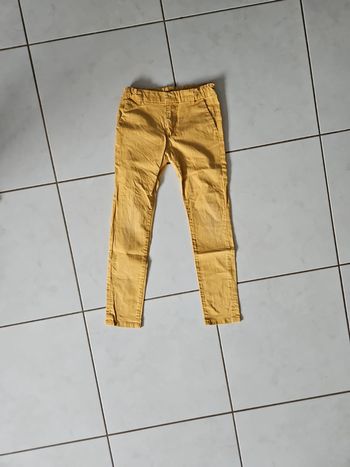 Pantalon chino garçon jaune Tao 10 ans chla4