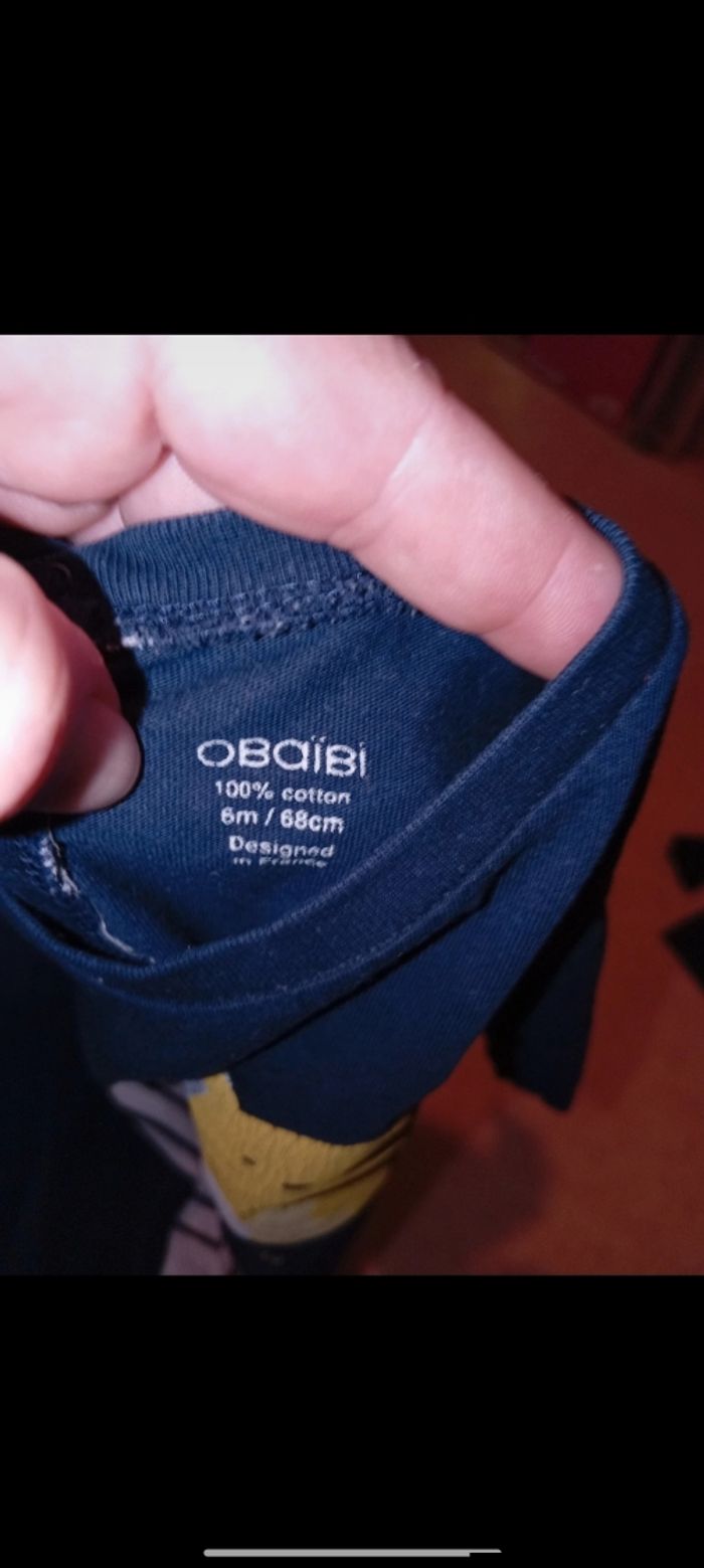 Lot 3 haut manche longue taille 6 mois - photo numéro 8