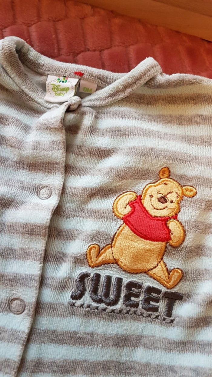 Pyjama grenouillère bébé naissance Winnie l'ourson - photo numéro 2